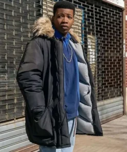 Mekai Curtis Power Book III Black Parka Jacket