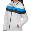 Mel G-III Sports Carolina Panthers White Puffer Jacket