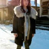 Melanie Scrofano Wynonna Earp Fur Coat