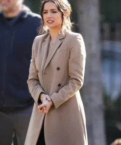 Melinda Van Allen Deep Water Beige Brown Trench Coat