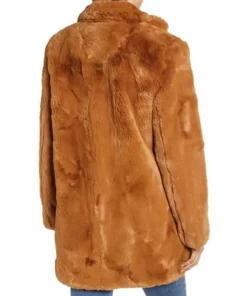 Melody Mel Bayani TV Series The Equalizer Liza Lapira Brown Faux Fur Coat