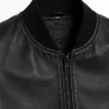 Men Black Bomber Leather Jacket