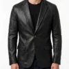 Buy Men Polo Leather Blazer