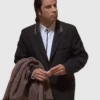 Men Pulp Fiction John Travolta Black Tuxedo Suit