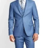 Mens 3 Piece Sky Blue Leverett Suit