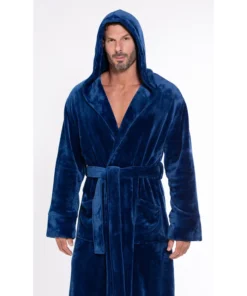 Mens Bathrobe With Hood
