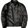 Men's Biker Black Motorcycle Hunt Leather Jacket