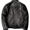 Men's Biker Leather Black Jacket Motorcycle Hunt