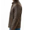 Men’s Cafe Racer Leather Maroon Jacket