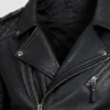 Mens Kay Michael Quilted Black Leather Jackets