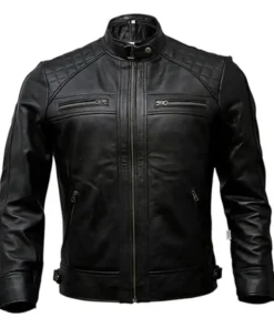 Men's Leather Motorcycle Jacket Genuine Lambskin