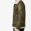 Mens Xavier B3 Distress Brown RAF Genuine Fur Bomber Jacket
