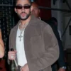 Bad Bunny Met Gala After Party Brown Jacket