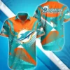 Miami Dolphins Hawaiian Cotton Shirt For Sale