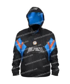 Miami Dolphins NFL Black Pullover Starter Jacket