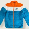 Miami Dolphins NFL Puffer Jacket For Sale