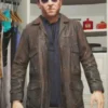 Michael GTA 5 Brown Leather Jacket