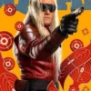Michael Rooker 2021 Movie Suicide Squad Savant Red Leather Costume Jacket