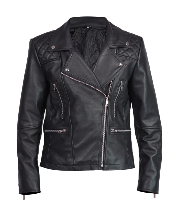 Boss Level Dai Feng Leather Jacket in Black