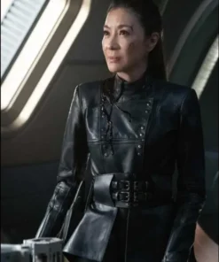 Michelle Yeoh Star Trek Discovery Black Leather Jacket