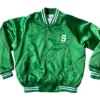 Michigan State Spartans Green Letterman Varsity Jacket
