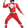 Mighty Morphin Power Ranger Red Polyester Costume