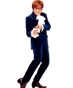 Mike Myers 1997 Movie Austin Powers Blue Velvet Suit For Men And Women