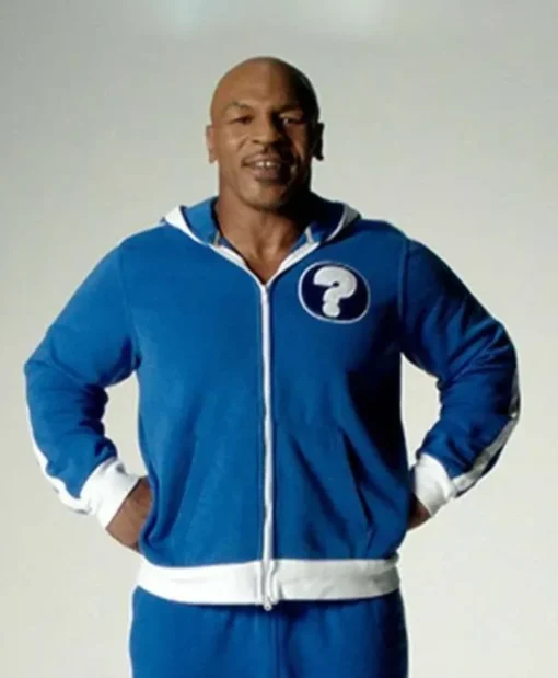 Mike Tyson Blue Zipper Hoodie