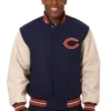 Mikey Chicago Bears Team Varsity Bomber Jacket