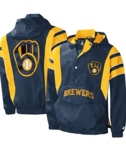 Milwaukee Brewers Windbreaker Hoodie