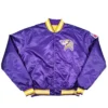 Minnesota Vikings 90s Purple Varsity Jacket For Sale
