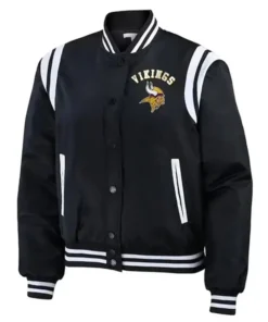 Minnesota Vikings Black Varsity Jacket