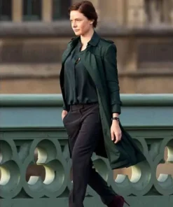 Mission Impossible Rebecca Ferguson Green Trench Coat
