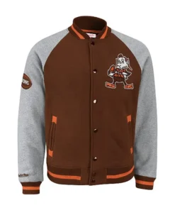 Mitchell and Ness Cleveland Browns Jacket Wool