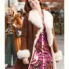 Modern Love Lexi Brown Shearling Coat