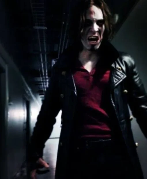 Morbius Jared Leto Black Leather Trench Coat