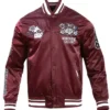 Morehouse College Homecoming Rib Satin Varsity Jacket