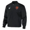 Mort Chicago Bears Staple Black Bomber Jacket 02
