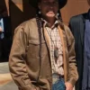 Moses Brings Plenty Yellowstone S04 Brown Cotton Jacket