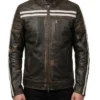 M52 Moto Distressed Vintage Retro Leather Jacket on sale