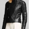 Motorcycle Women's Black Jacket