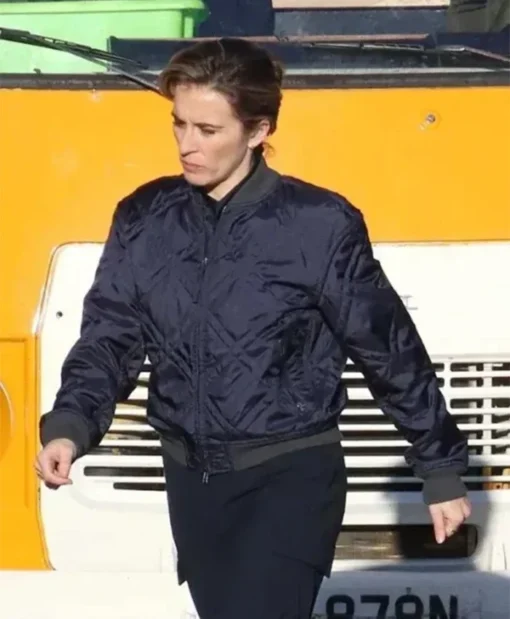 Mrs. Jones Alex Rider Season 03 Blue Quilted Bomber Jacket