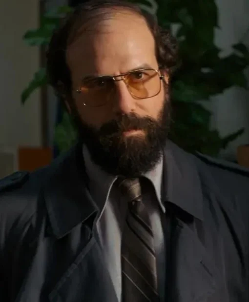 Murray Bauman Stranger Things Black Cotton Coat