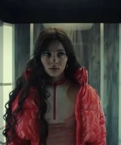 Muted 2023 Cristina Kovani Puffer Red Jacket