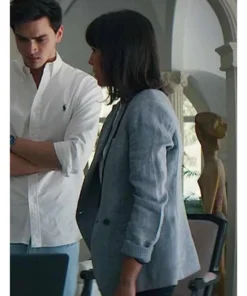 My Fault RocÃ­o PelÃ¡ez Grey Buttoned Blazer