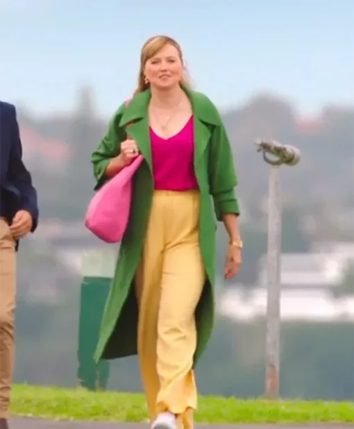 My Life Is Murder S03 Alexa Crowe Green Trench Coat