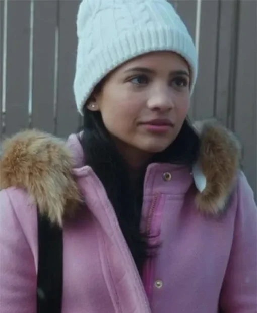 My Life With The Walter Boys S01 Nikki Rodriguez Pink Hooded Coat