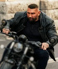 My Spy JJ Black Cafe Racer Leather Jacket