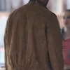 My Spy The Eternal City Dave Bautista Brown Zip-Up Cotton Jacket For Sale
