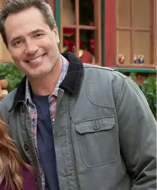 Mystery On Mistletoe Lane Victor Webster Grey Jacket